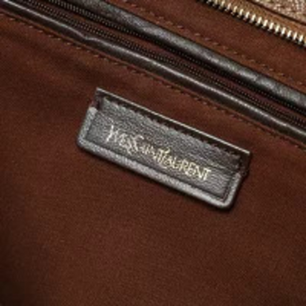 Yves Saint Laurent Leather Cabas Handbag Brown - Picture 10 of 13